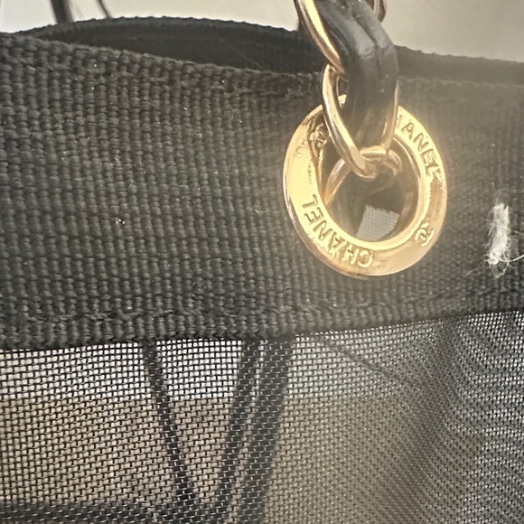 NEW CHANEL Black and White Mesh Tote VIP GIFT ITEM - Picture 3 of 4